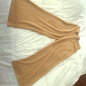 High waist wide leg pants